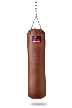 Worek bokserski PREMIUM ze skóry naturalnej 130x35cm Pusty Brązowy